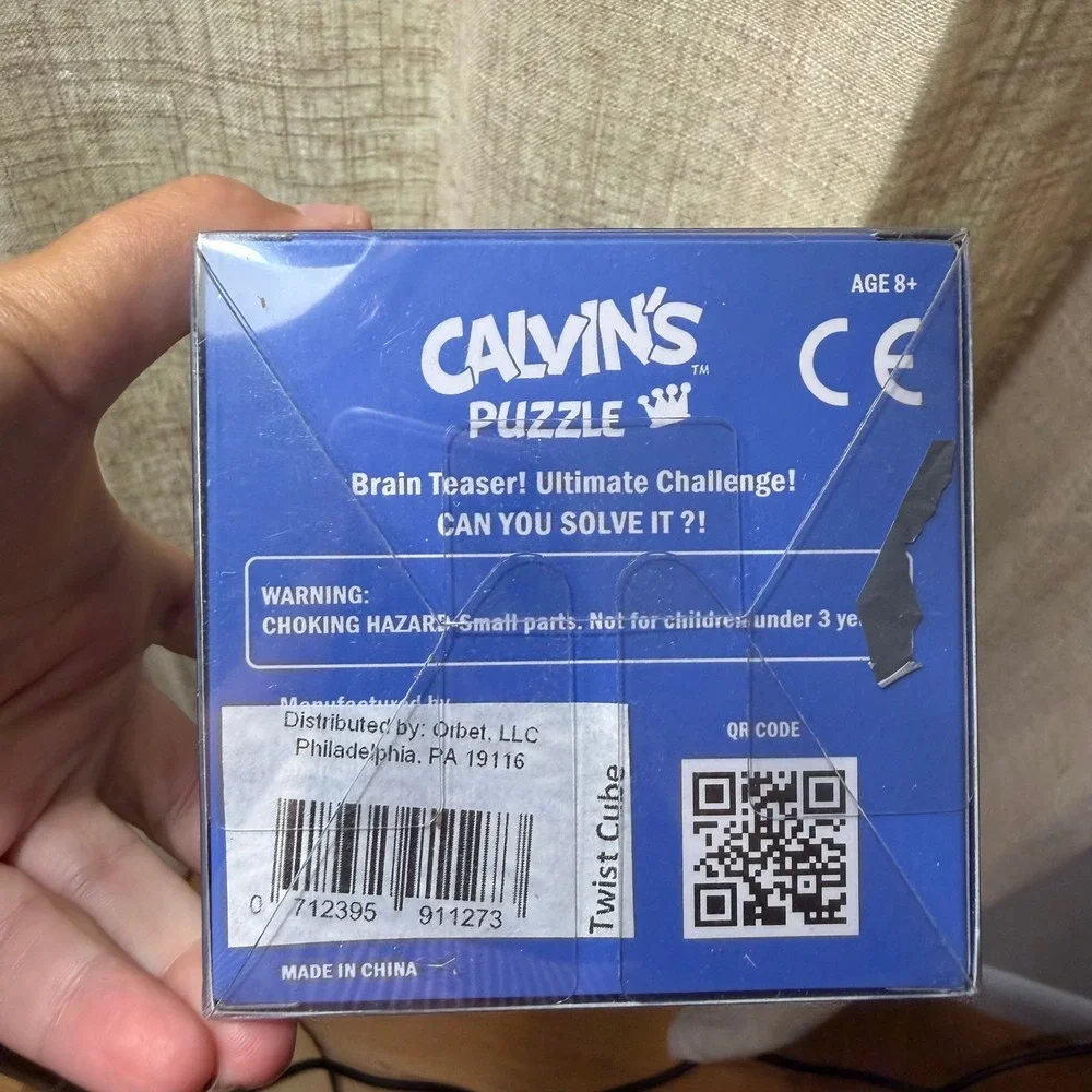 Calvin's Puzzle Twist Cube 3x3 Brainteaser New Sealed CPV 04094 China
